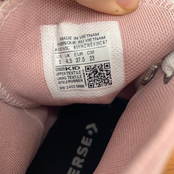 Converse Chuck Taylor All Star Lift Decade Pink High Top Platform Shoes Size 5 - Picture 7 of 8